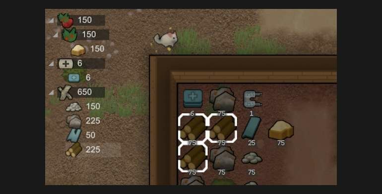 Rimworld мод Item List Selector